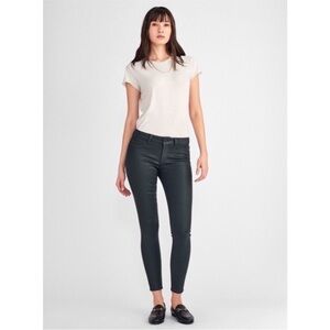 NWOT DL1961 Emma Low-Rise Coated Skinny Jeans Ivy